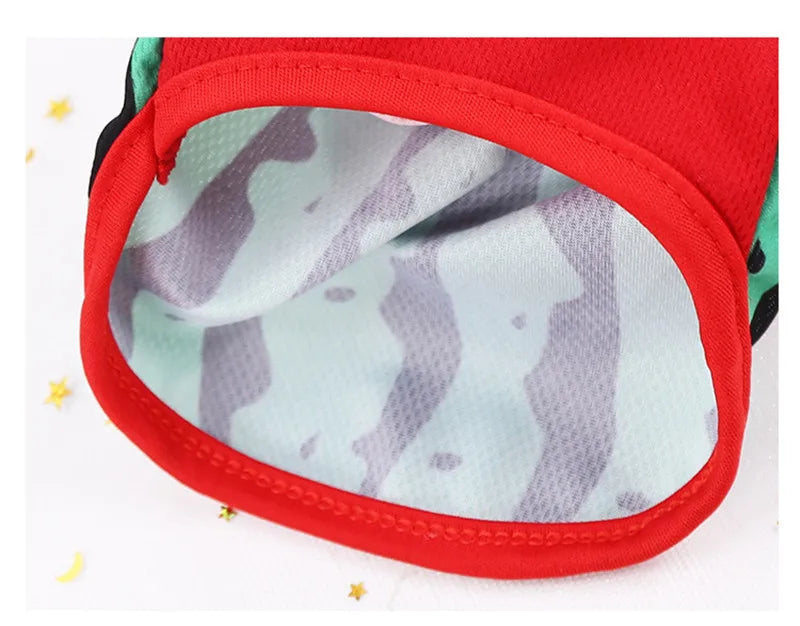 Dog Clothes Cute Cartoon Fruit Crab Printed Vest Summer Breathable Printing T-Shirt Pet Cat Cotton T-Shirt Pug Apparel Costumes