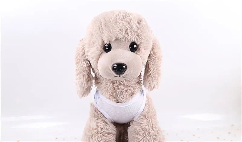 Dog Clothes Cute Cartoon Fruit Crab Printed Vest Summer Breathable Printing T-Shirt Pet Cat Cotton T-Shirt Pug Apparel Costumes