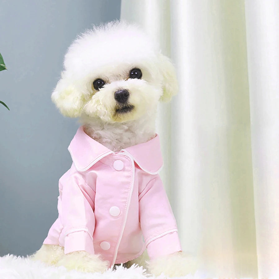 Pet Pajamas Fashion Pet Clothes Dog Shirt Luxury Coat Jacket Leisure Wear for Small Medium Dog Cat Chihuahua Bulldog Pet Clothes
