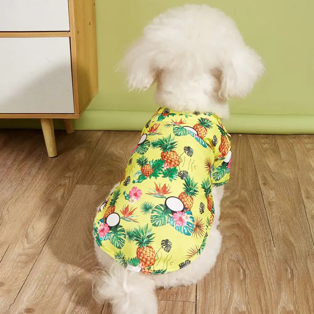 L-5XL Hawaii Style Cute Summer T-shirts Comfortable Pet Shirt For Medium Large Dog Puppy Pet Clothes Pet Products