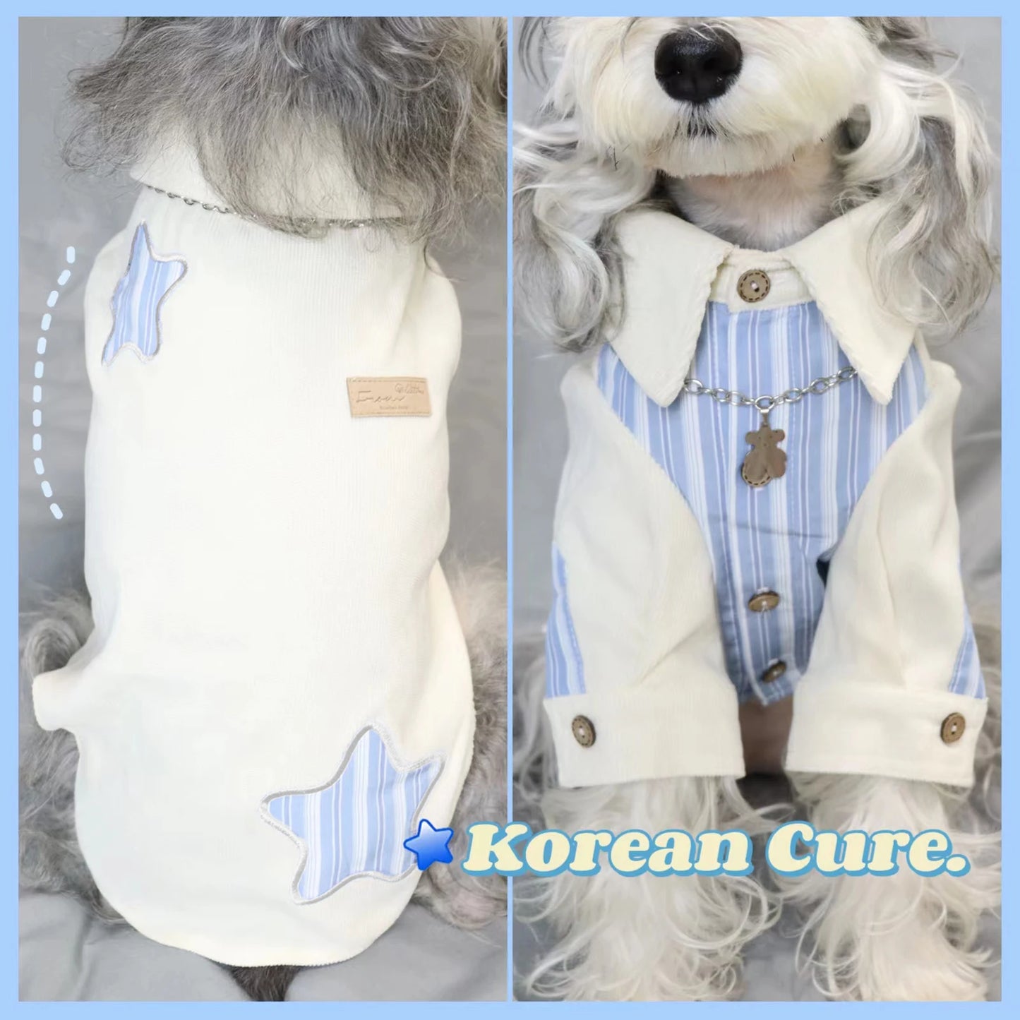 Pet Spring and Summer Shirt, Teddy Bomei Schnauzer, Large, Medium and Small Dog Clothes