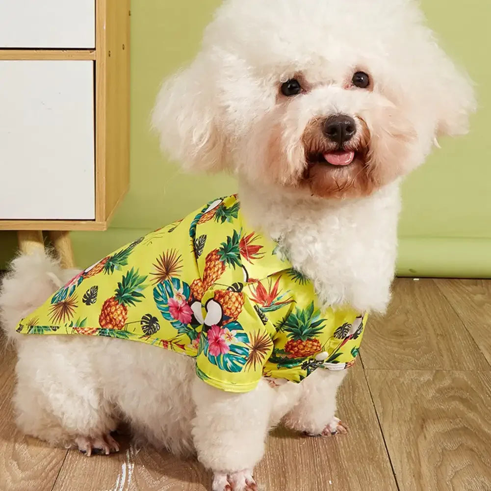 L-5XL Hawaii Style Cute Summer T-shirts Comfortable Pet Shirt For Medium Large Dog Puppy Pet Clothes Pet Products