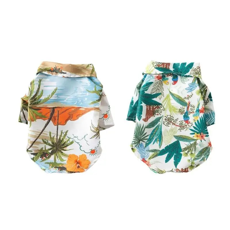 Hawaiians Dog Shirts Cool Dog Clothes Beach Dog Shirt Beach Puppy Shirt Dog Summer T-Shirt Summer Dog Shirts