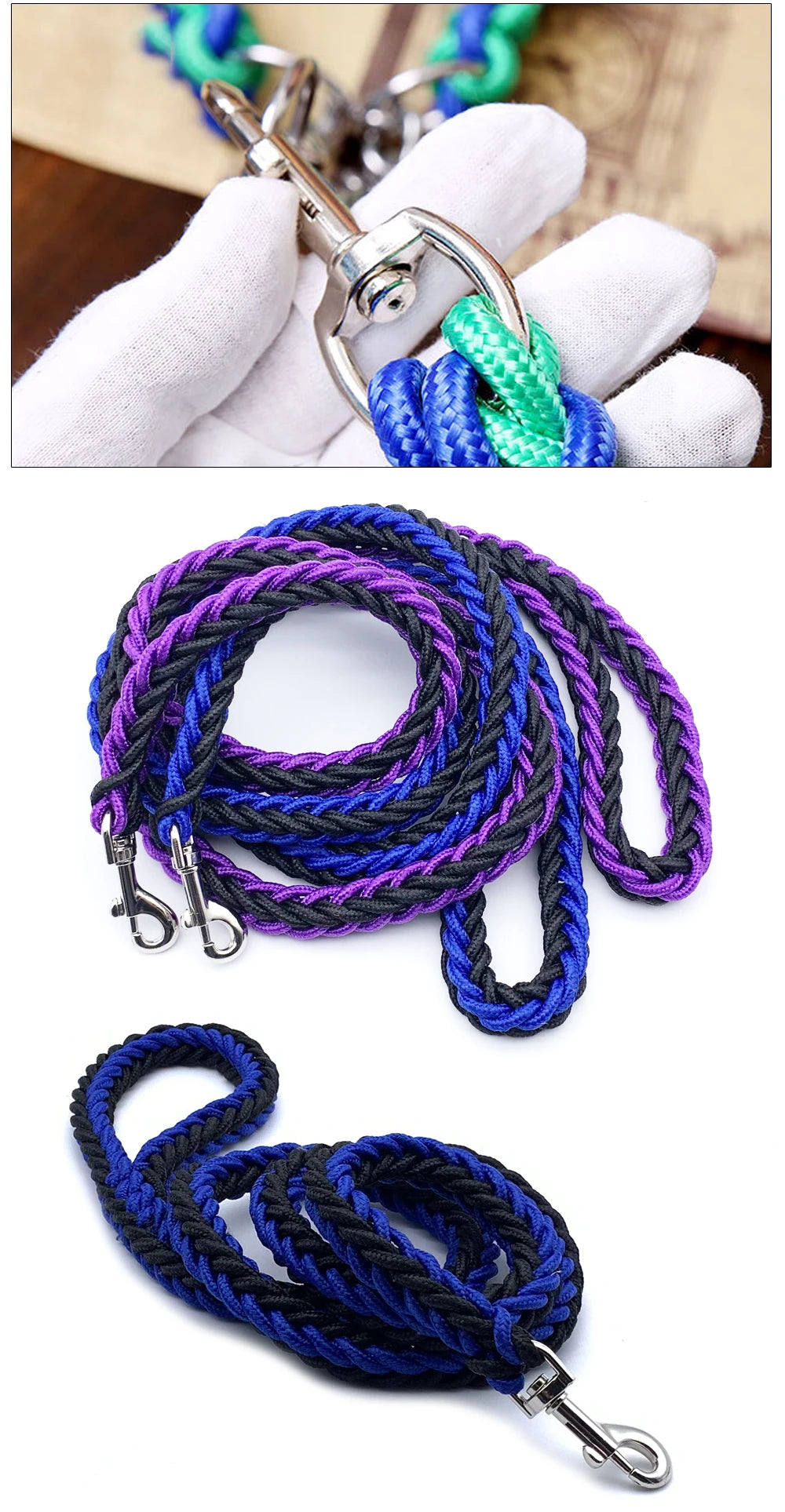 Safety Nylon Dog Leash For Small Medium Large Dogs Leads Pet Training Running Walking Dog Traction Rope Supplies Droppshipping