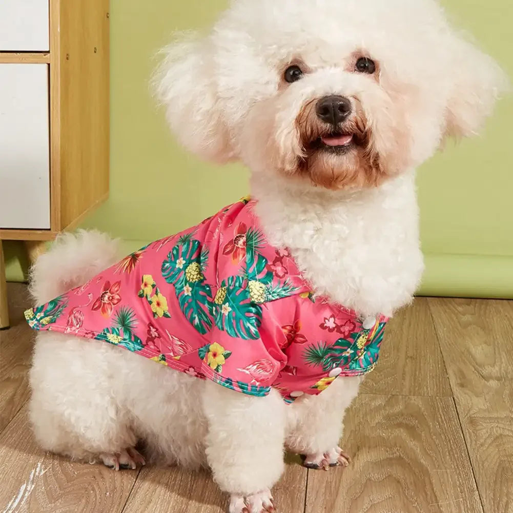 L-5XL Hawaii Style Cute Summer T-shirts Comfortable Pet Shirt For Medium Large Dog Puppy Pet Clothes Pet Products