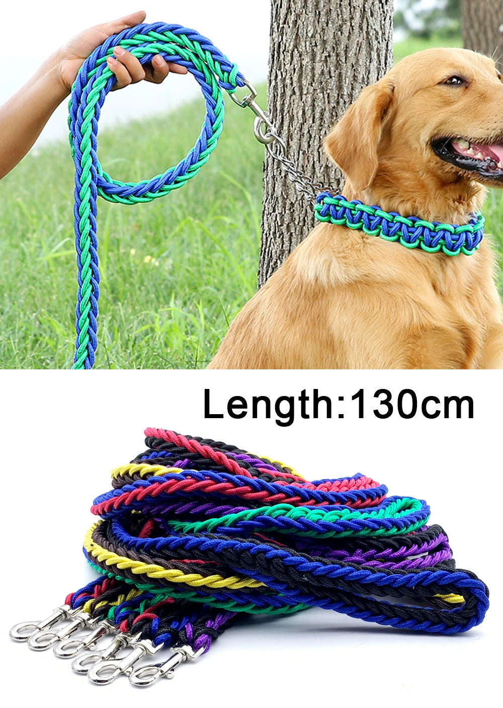 Safety Nylon Dog Leash For Small Medium Large Dogs Leads Pet Training Running Walking Dog Traction Rope Supplies Droppshipping