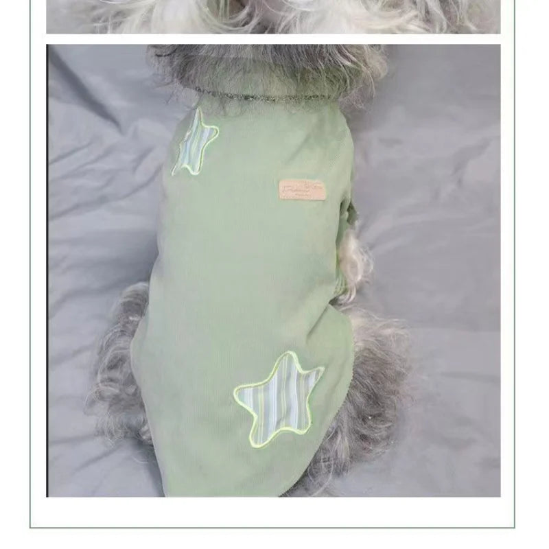 Pet Spring and Summer Shirt, Teddy Bomei Schnauzer, Large, Medium and Small Dog Clothes