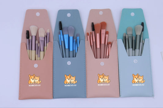 KOBESOJU: The Human Grooming Makeup Travel Brush Set of 8 💖