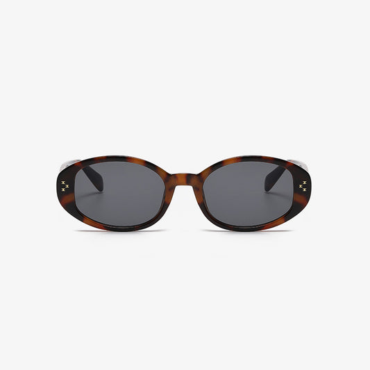 Polycarbonate Frame Oval Sunglasses