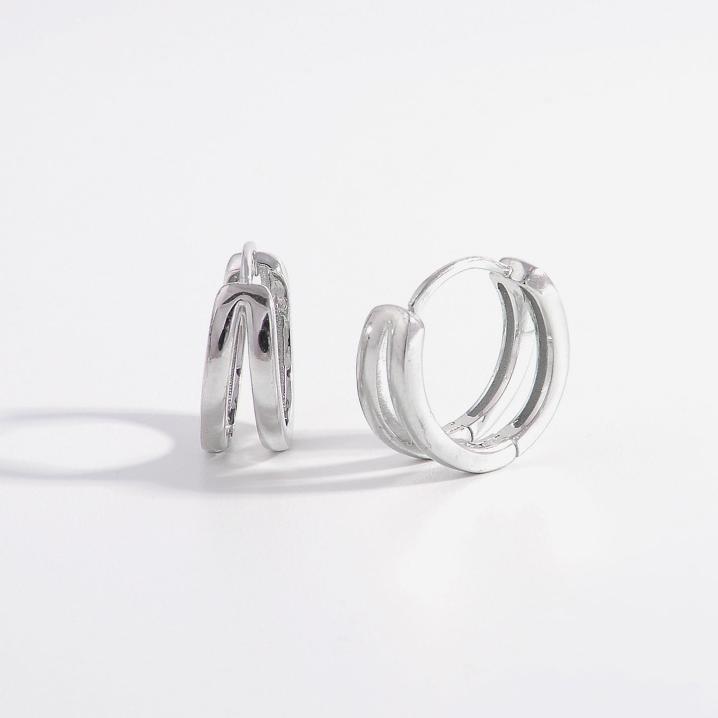 925 Sterling Silver Huggie Earrings