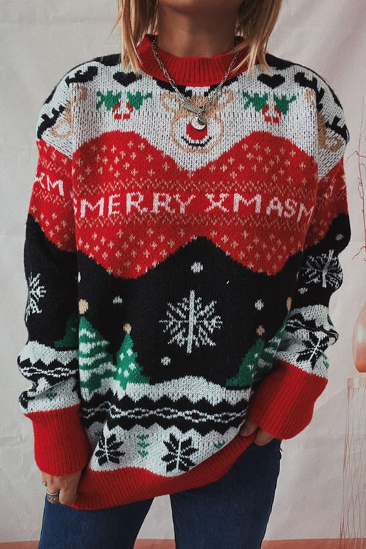 Christmas Element Long Sleeve Sweater