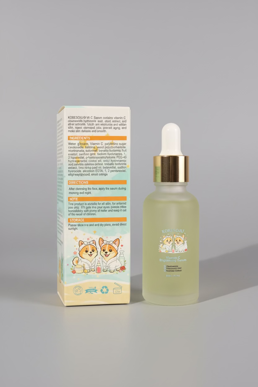 KOBESOJU: Pawsitively Glow Vitamin C Serum 🍊✨