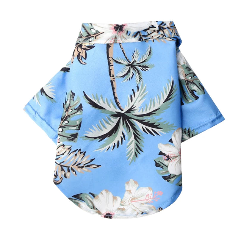 Hawaiian Beach Style Dog T-Shirts Thin Breathable Summer Dog Clothes for Small Dogs Puppy Pet Cat Vest Chihuahua Yorkies Poodle