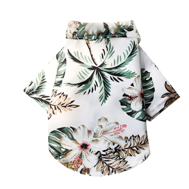 Hawaiian Beach Style Dog T-Shirts Thin Breathable Summer Dog Clothes for Small Dogs Puppy Pet Cat Vest Chihuahua Yorkies Poodle