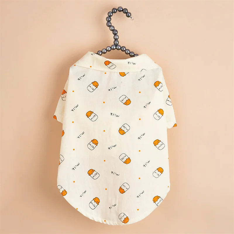 Fashion Puppy Dog T Shirt Vest Summer Pet Clothes for Small Dogs Chihuahua Schnauzer Pinscher Shirts mascotas Apparels Clothing