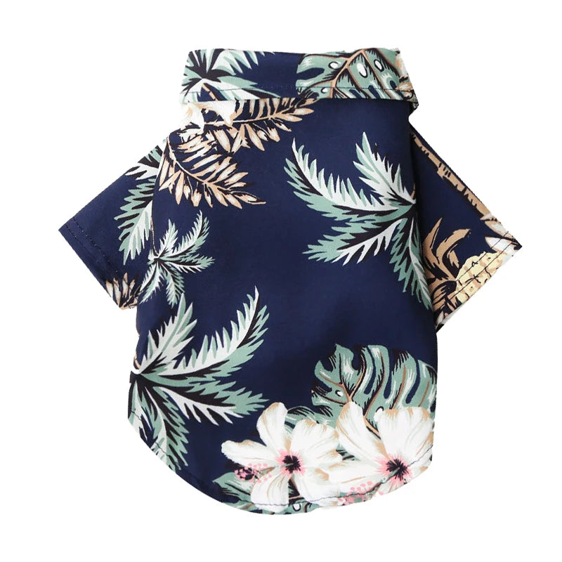 Hawaiian Beach Style Dog T-Shirts Thin Breathable Summer Dog Clothes for Small Dogs Puppy Pet Cat Vest Chihuahua Yorkies Poodle