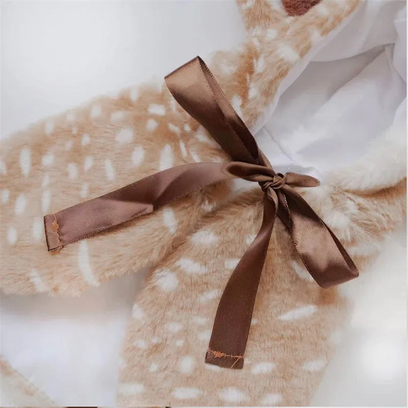 Christmas Pet Apparel Elk Cloak Dog Cat Warm Clothes Transformational Clothing Hat Decorate Puppy Kitten Cape Pets Supplies