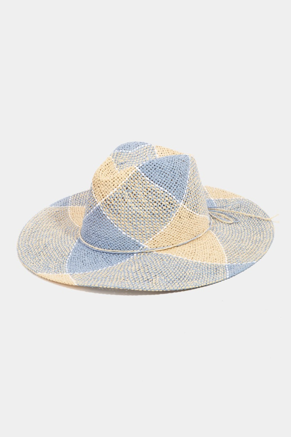 Fame Contrast Straw Braid Hat